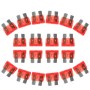 100 шт. 12 В автомобиль Add-A-Circuit Fuse Adapter Adapter Blade Holder (большой размер) (красный)