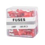 100 PCS 12V Car Add-a-circuit Fuse Tap Adapter Blade Fuse Holder (Big Size)(Red)