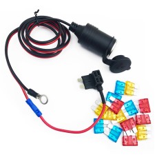 90cm 1mm Core Car Cigarette Cigar Lighter DC12/24V Extension Fuse Tap Holder Lead