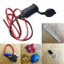 90cm 1mm Core Car Cigarette Cigar Lighter DC12/24V Extension Fuse Tap Holder Lead