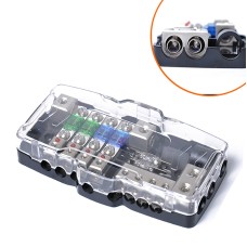 Car Audio Stereo Distribution Block Ground Mini ANL Fuse Block 4 Way Fuse Block 30A 60A 80Amp with LED