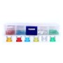 60 PCS Assorted Car Motorcycle Truck Mini Low Profile Fuse Micro Blade Fuse Set 5A 10A 15A 20A 25A 30Amp & Test Pencil