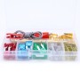 60 PCS Assorted Car Motorcycle Truck Small Size Blade Fuse Set 5A 10A 15A 20A 25A 30Amp & Test Pencil