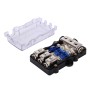 Car Auto 60A 1 in 3 Ways Glass Fuse Holder Blade Fuse Holder for Car Audio Amplifier