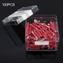 100 PCS Car Auto Fuse European Automotive Fuse (16A Red)