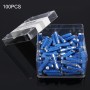 100 PCS Car Auto Fuse European Automotive Fuse (25A Blue)