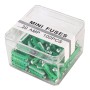 100 PCS Car Auto Fuse European Automotive Fuse (30A Green)