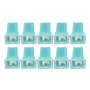 10 PCS Vehicle Car Plastic Shell Straight Female Terminal Push in Blade Cartridge PAL Fuse 20Amp 32V