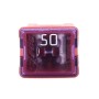 10 PCS Vehicle Car Plastic Shell Straight Female Terminal Push in Blade Cartridge PAL Fuse 50Amp 32V