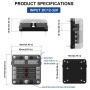 Независимые положительные и отрицательные 1 в 6 выпущенных 6 -Way Circuit Blade Fuse Box Kits наборы с индикатором предупреждения для автомобильного грузовика.