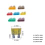 100 PCS Mix Assorted Car Motorcycle Truck Blade Fuse Set 3A 5A 7.5A 10A 15A 20A 25A 30A 35A 40A with Huse Holder