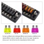 ZH-978A2 FB1902 1 In 12 Out 12 Ways Independent Positive Negative Fuse Box with 24 Fuses for Auto Car Truck Boat