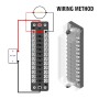 ZH-978A2 FB1902 1 In 12 Out 12 Ways Independent Positive Negative Fuse Box with 24 Fuses for Auto Car Truck Boat