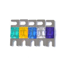 5 PCS Car Audio AFS Mini ANL 30A 40A 60A 80A 100Amp Fuse Nicked Plated