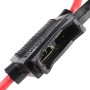 Fuse Holder with Wire, 12V 20A(Black Red)