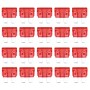 100 PCS Auto Mini Blade Fuse (10A), DC 12V(Red)