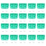 100 PCS Auto Mini Blade Fuse (30A), DC 12V(Green)