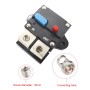 60A Auto Circuit Breaker Car Audio Fuse Holder Power Insurance Automatic Switch(Blue)