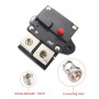 60A Auto Circuit Breaker Car Audio Fuse Holder Power Insurance Automatic Switch(Black)