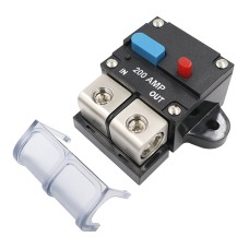 200A Auto Circuit Breaker Car Audio Fuse Holder Power Insurance Automatic Switch(Blue)