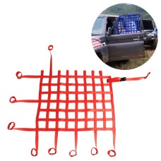 Universal Nylon Car Window Net Car Rally Racing Safety Collision Mesh, Size: 60 x 50cm(Red)