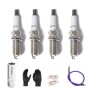 4 PCS Car Platinum Spark Plug 22401-8H515 for Nissan