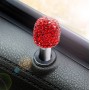 Crystal Car Aluminium Alloy Door Lock Modified Decoration (Red)