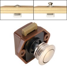 Press Type Drawer Cabinet Catch Latch Release Cupboard Door Stop Drawer Cabinet Locker for RV / Yacht / Furniture(Brown)