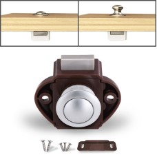 Press Type Drawer Cabinet Catch Latch Release Cupboard Door Stop Drawer Cabinet Locker for RV / Yacht / Furniture(Brown)