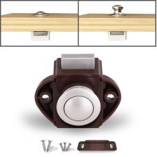 Press Type Drawer Cabinet Catch Latch Release Cupboard Door Stop Drawer Cabinet Locker for RV / Yacht / Furniture(Nickel)