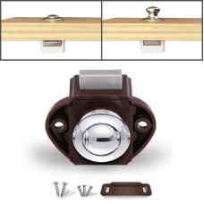 Press Type Drawer Cabinet Catch Latch Release Cupboard Door Stop Drawer Cabinet Locker for RV / Yacht / Furniture(Brown)