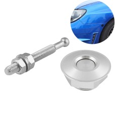 Car Mini Stainless Steel Quick-pins Push Button Billet Hood Pins Lock Clip Kit (Silver)