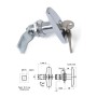 2 PCS Silver T Shape Handle Paddle Entry Door Latch & Keys Tool Box Lock for Trailer / Yacht / Truck