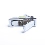 Silver Zinc Alloy Adjustable Lever Hand Operated Compression Latch with Raised Trigger for RV / Trailer, Non-Locking
