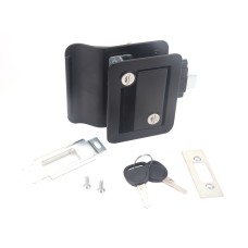 A5981-03 Black RV Paddle Entry Door Lock Latch