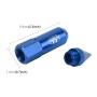 20 PCS Aluminum Alloy Wheel Drive Hub Adaptor Car Wheel Nut  Adjustable Steering Wheel Hub Nut with Pointed Head Cap with Hex Nut(Blue)