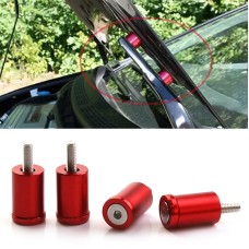 4 PCS Car Modified Isolation Column Engine Cover Blocked Up Screw Engine Turbine Ventilation Gasket Screw Washer (Red)