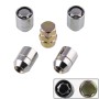 Universal Car M12 x 1.5 Steel Wheel Lock Lug Nut Chrome Locking Nuts 4+1 Set