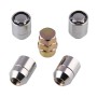 Universal Car M12 x 1.5 Steel Wheel Lock Lug Nut Chrome Locking Nuts 4+1 Set