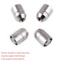 Universal Car M12 x 1.5 Steel Wheel Lock Lug Nut Chrome Locking Nuts 4+1 Set