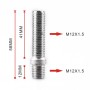 20 PCS 5.8cm Universal Car Modification Extended Wheels Stud Conversion M12x1.5 to M12x1.5 Screw Adapter LN032 LN033 LN044