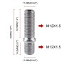 20 PCS 5cm Universal Car Modification Extended Wheels Stud Conversion M12x1.5 to M12x1.5 Screw Adapter LN032 LN033 LN044