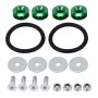 4 PCS Car Modified Screw Gaskets Bodywork Stainless Steel Gasket Bolts, Diameter: 24mm(Green)