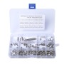 240 PCS Car 304 Stainless Steel Concave Head Hexagon Socket Screws Assortment Kit with Wrench