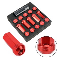 Aluminum Alloy Car Wheel Drive Hub Adaptor Hyper Steel Wheel Nut(Red)