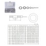 275 PCS Round Shape Stainless Steel Flat Washer Assorted Kit M2-M16 for Car / Boat / Home Appliance