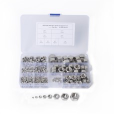 220 PCS Car 304 Stainless Steel Hexagon Socket Screws Assortment Kit M2-M12