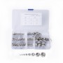 185 PCS Car 304 Stainless Steel Hexagon Socket Screws Assortment Kit M2-M12