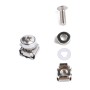 50 Sets M5 Square Hole Hardware Cage Nuts & Mounting Screws Washers for Server Rack and Cabinet (M5 x 16mm)