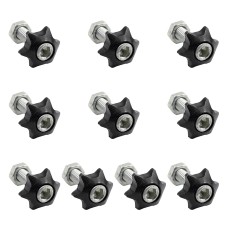 XH-AN071 10 PCS Car Modified Universal Screws Washer Spacer Ring (Black)